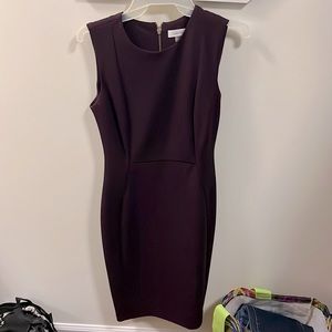 Calvin Klein size 4 plum color business dress